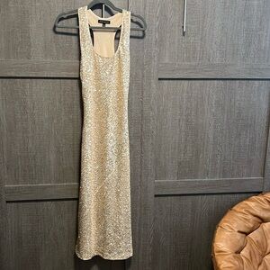 MIDI sequin race back dress